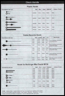 Quartz Clock Movements Hands Page 4